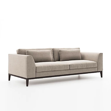 Luxury Italy Taper Sofa 3D model image 1 