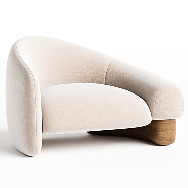 Raphael Navot Overlay Armchair Left 3D model image 1 