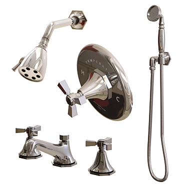 Roadster Waterworks Bathroom Set 3D model image 1 