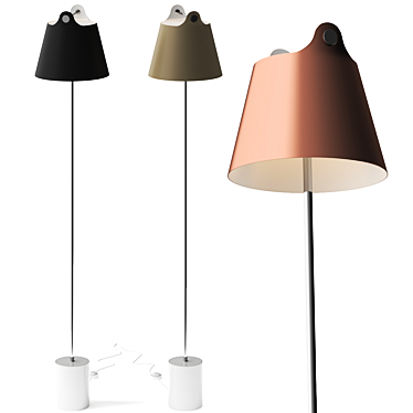  Dual Color Modern Floor Lamp 3D model image 1 