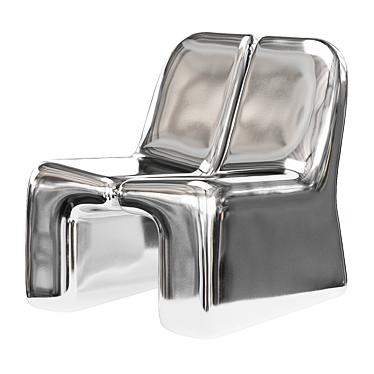 Innovative Virtual-Physical Opposite Chair 3D model image 1 