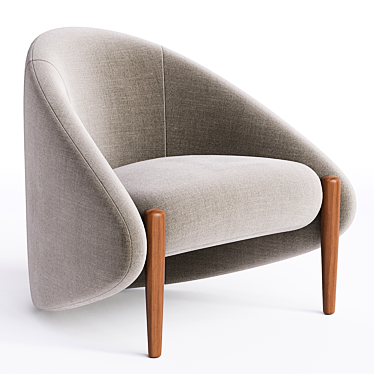 Contemporary Fabric Armchair by Roche Bobois 3D model image 1 