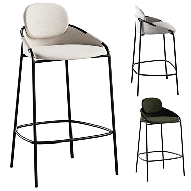 Modern Cosmo Claudio Bar Stool 3D model image 1 