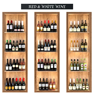 Wine Shelf and Sparkling Wine Archive 3D model image 1 