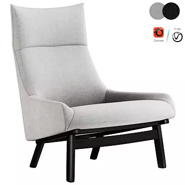 Modern Sunday Armchair Furniture 3D model image 1 