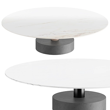 135cm Kettal Roll Centre Table 3D model image 1 