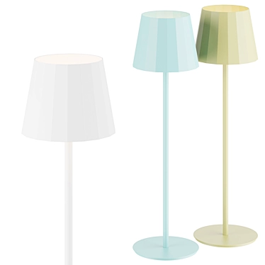 Kettal Objects Aluminum Floor Lamp 3D model image 1 