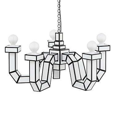 Seletti Cut & Paste Chandelier 3D model image 1 