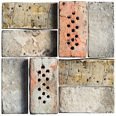 Title: Vintage Brick Textures Collection 3D model image 1 