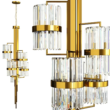 Elegant Luxxu Liberty Chandelier 3D model image 1 