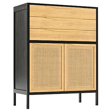 Ivy Tall Dresser 3D Model 3D model image 1 