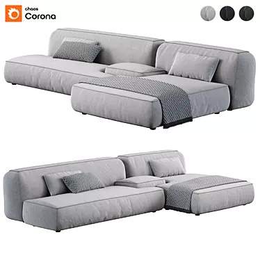 Modern Modular Lema Cloud Sofa 3D model image 1 