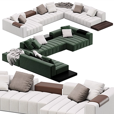 Adaptable Minotti Goodman Sofa 07 3D model image 1 