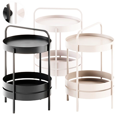 Contemporary ALBERT Side Table, Schönbuch 3D model image 1 