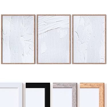 Modern Wall Art Frames Package 3D model image 1 