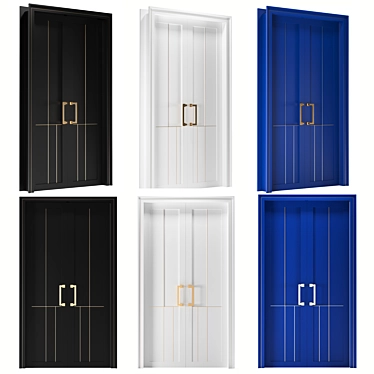 Modern Door 3D Model 2016 3D model image 1 