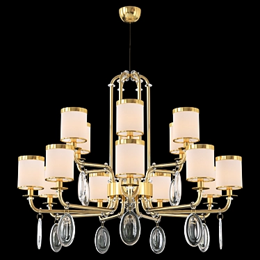 Elegant Olympya RD 15 Chandelier 3D model image 1 