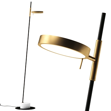 Park Floor Lamp Vray Corona 3D model image 1 