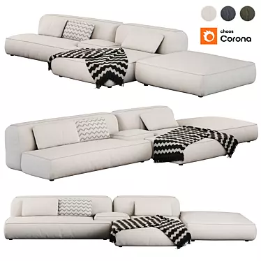 Lema Cloud Sofa Modular Set 3D model image 1 