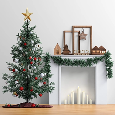 Handcrafted Christmas Tree 2300mm 3D model image 1 