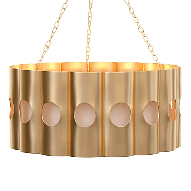 Sleek Sacramento Chandelier Shine 3D model image 1 