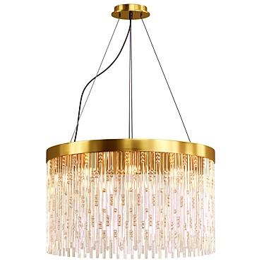 Sleek Modern Chandelier Design 3D model image 1 