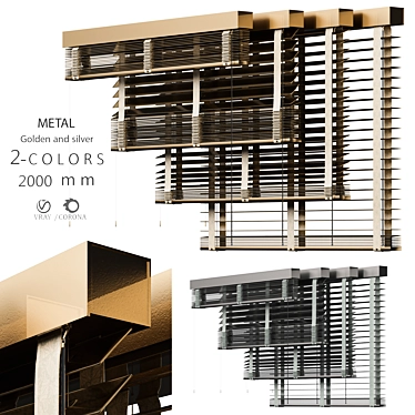 Modern Metal Blind Volume 07 3D model image 1 