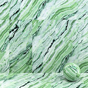 Infinite River Jade Marble Tile 3D model image 1 