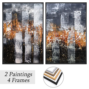 Duo Art Set with Frame Options 3D model image 1 