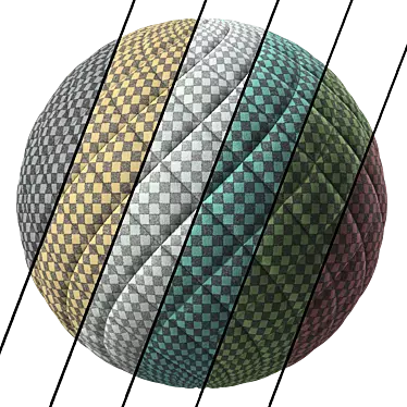 Title: Stitched Velvet Fabric Texture 3D model image 1 