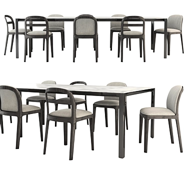 Molteni&C Table Set 3D model image 1 