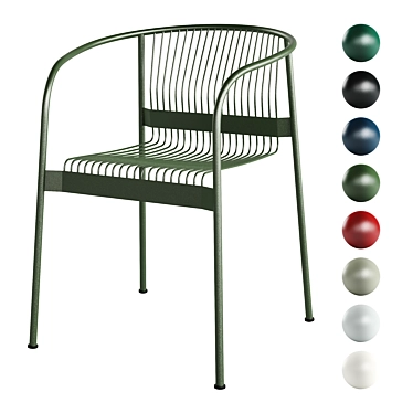  Modern Steel Armchair VELIT 3D model image 1 