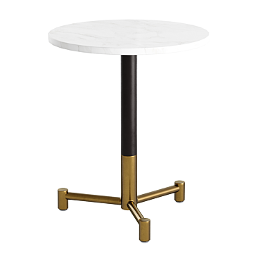 Scratch-Resistant Marble Dining Table 3D model image 1 