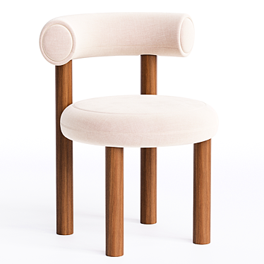 Modern Fat Dining Chair 2014 3D model image 1 