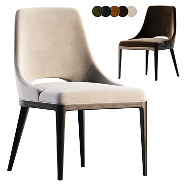 Modern Aspen Side Chair Design 3D model image 1 