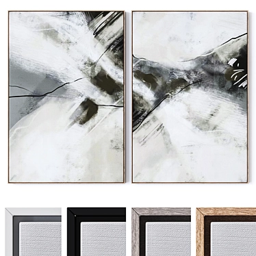 Canvas Wall Art Set, V-Ray/Corona 3D model image 1 