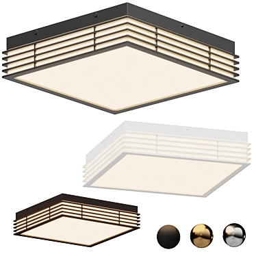 Sonneman Marue LED Flush Mount 3D model image 1 