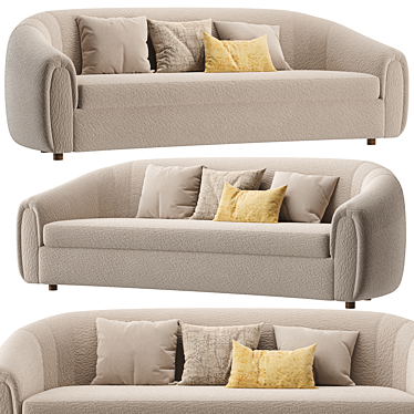 Modern Rouen Sofa by Lemieux 3D model image 1 