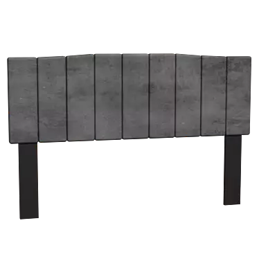 Camilla Channel Performance Velvet Headboard 3D model image 1 