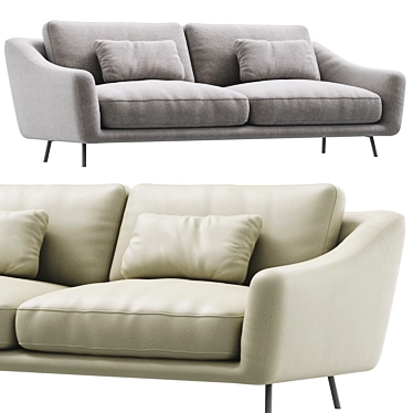 Contemporary Skid Sofa by Bonaldo 3D model image 1 