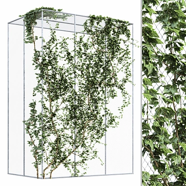 Mesh Ivy Fence: Intricate Design 3D model image 1 