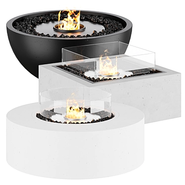 BASE Multifunctional Fire Pit Table 3D model image 1 