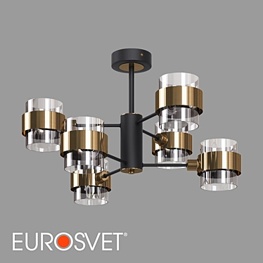 Eurosvet 70127/6 Arcada Loft Ceiling Light 3D model image 1 