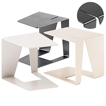 Modernist M2 Side Table Cube 3D model image 1 