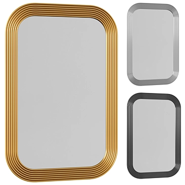 SAFAVIEH Ahna Rectangular Mirror, Classic 3D model image 1 