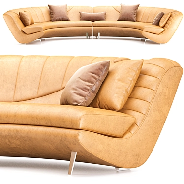 Luxury Toledo Sofa 3D Model 3D model image 1 