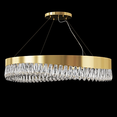 Sleek Mobius Chandelier for V-Ray 3D model image 1 