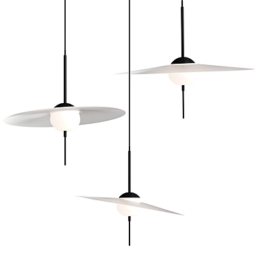 Sleek Pendant Light by Vantot 3D model image 1 