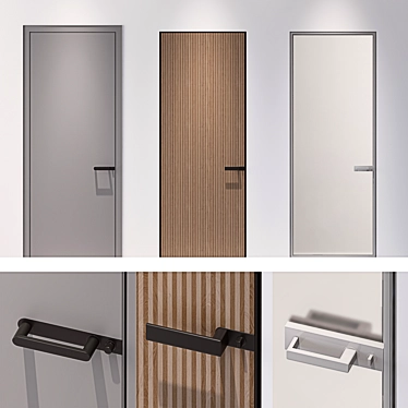 Sleek Rimadesio Door Set 3D model image 1 