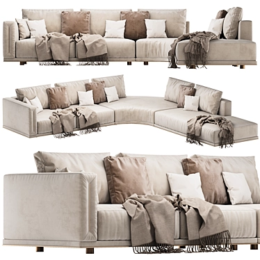 Atar Longhi Corner 2 Sofa 3D model image 1 